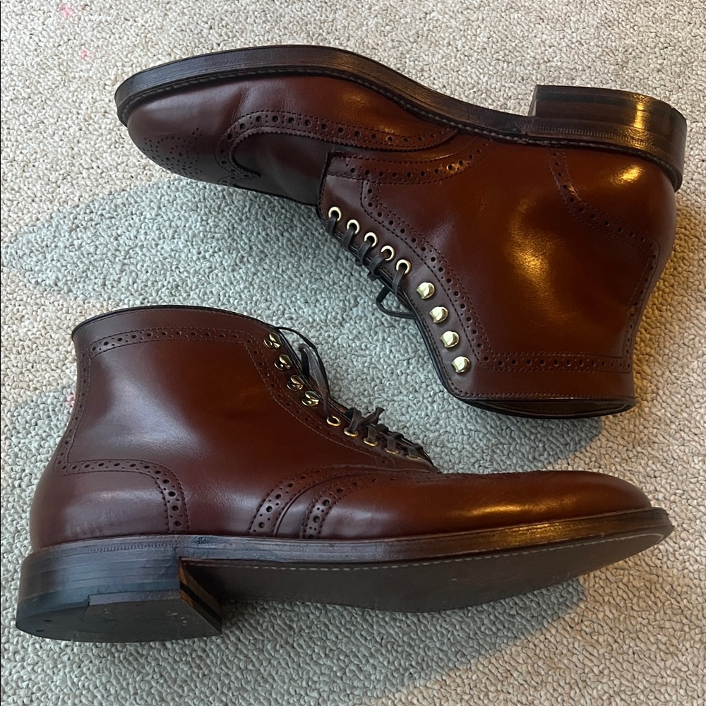 Alden Rich Brown Leather Men's Boots